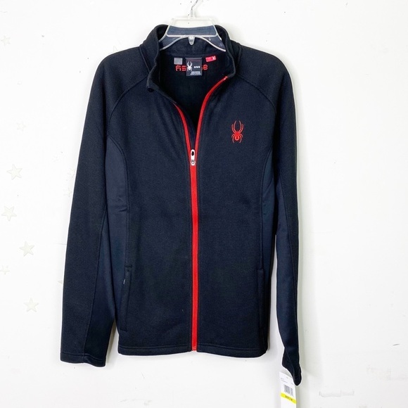 SPYDER Men’s black zip front jacket - Picture 2 of 14